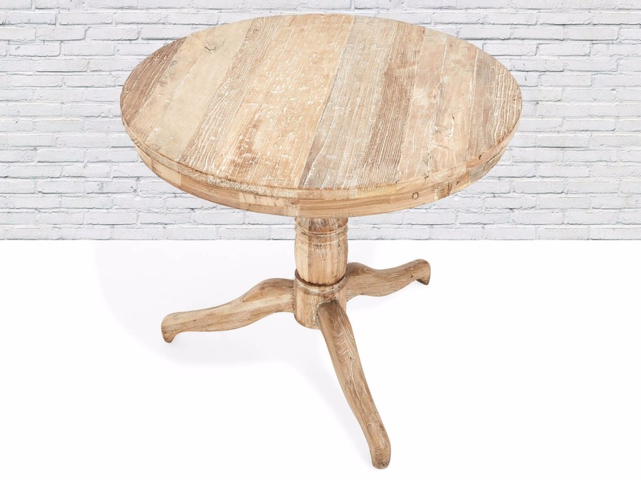 Круглый деревянный стол на одной ножке Гранд